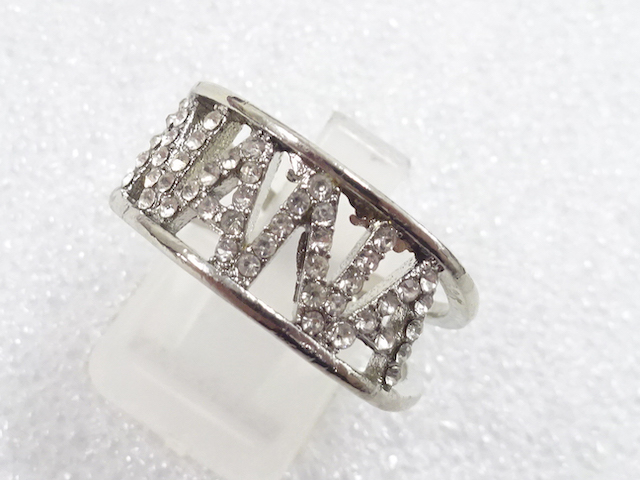 JAPANESE KIMONO / ANTIQUE CRYSTAL RING (SIZE 20.5)